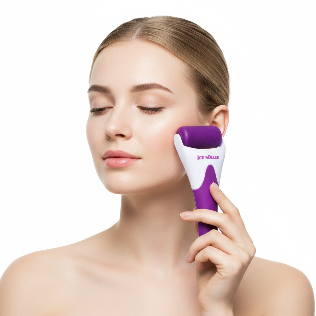 Femme européenne rouleau violet