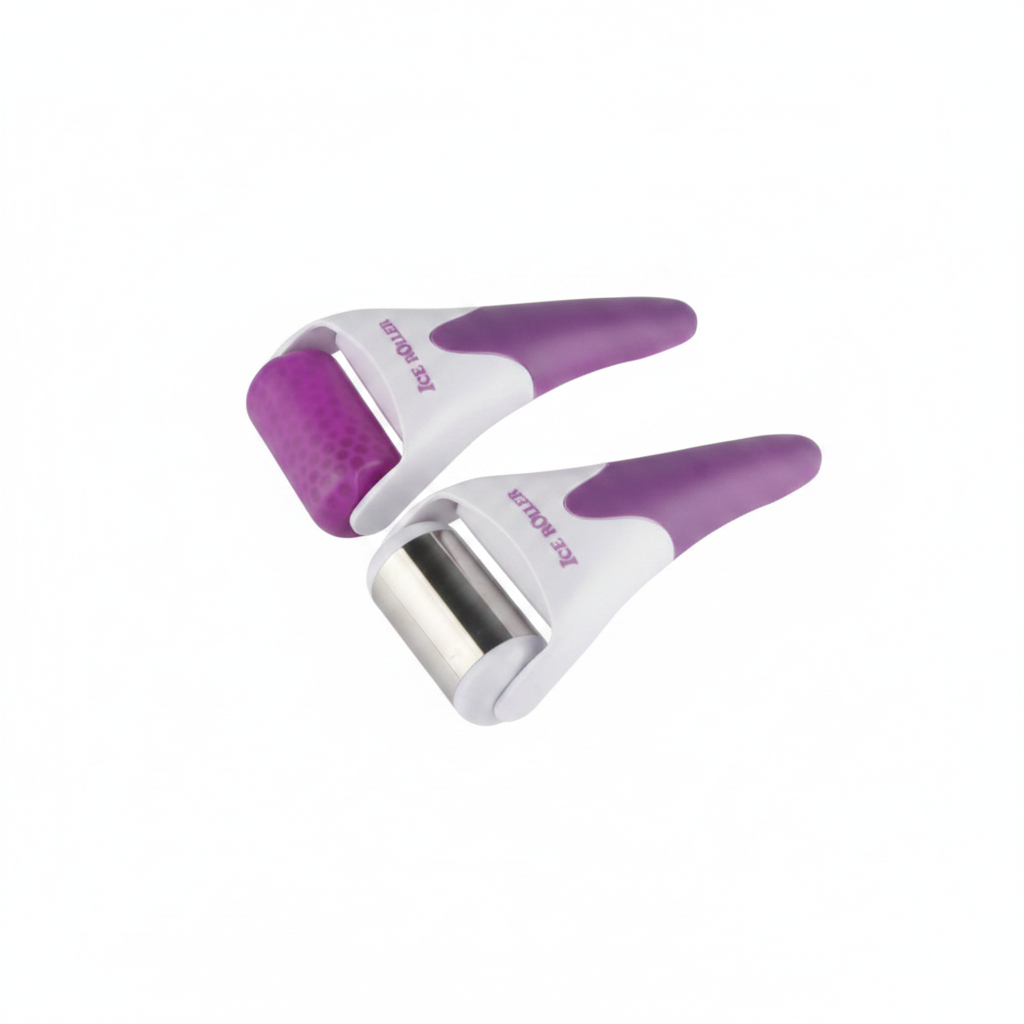 Rouleau violet duo fond blanc